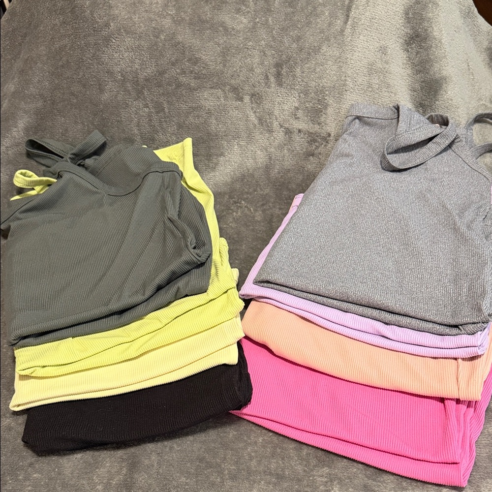 Ribbed Sleeveless Tank Top - Multi Color Pack